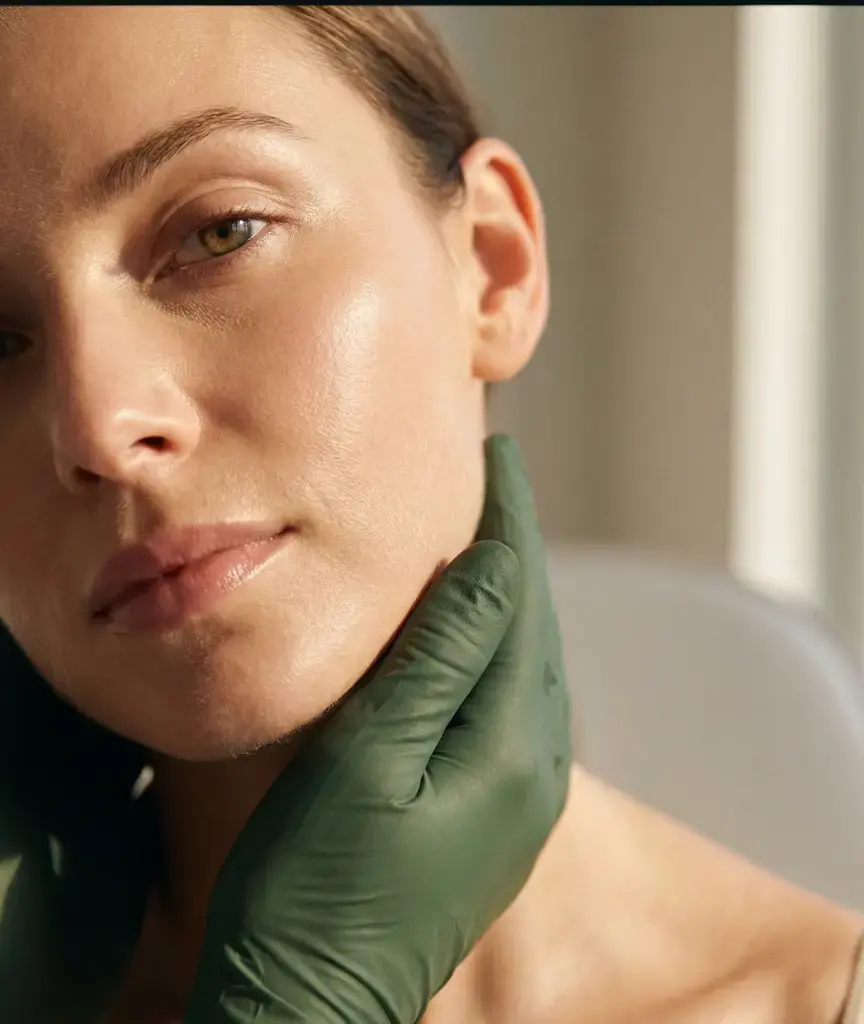 Detaillierte medizinische Analyse vor einer Hyaluronidase-Korrektur.